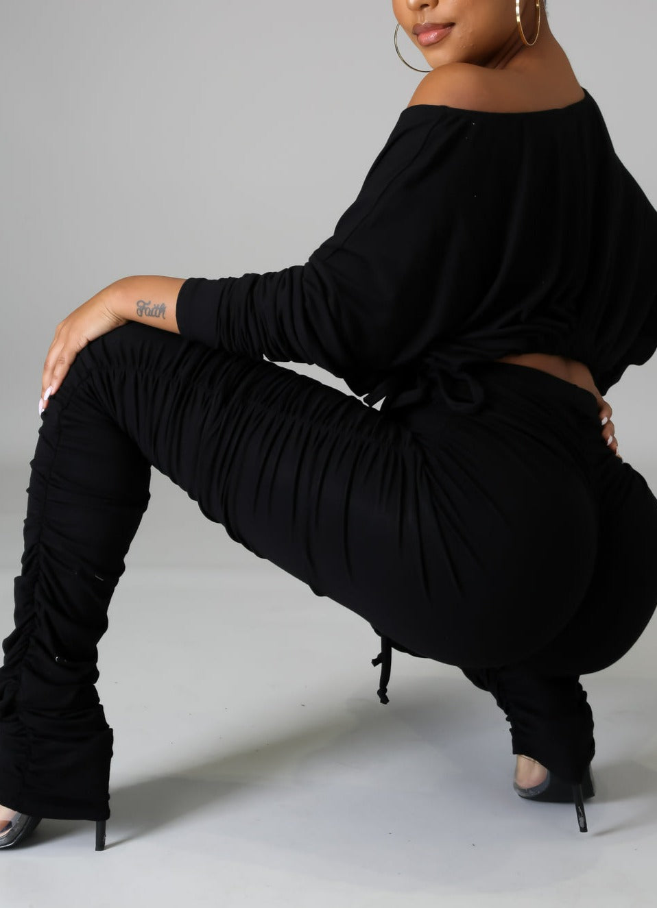 Sexy Crop Top and Pants Set - SASHAY COUTURE BOUTIQUE Two Piece