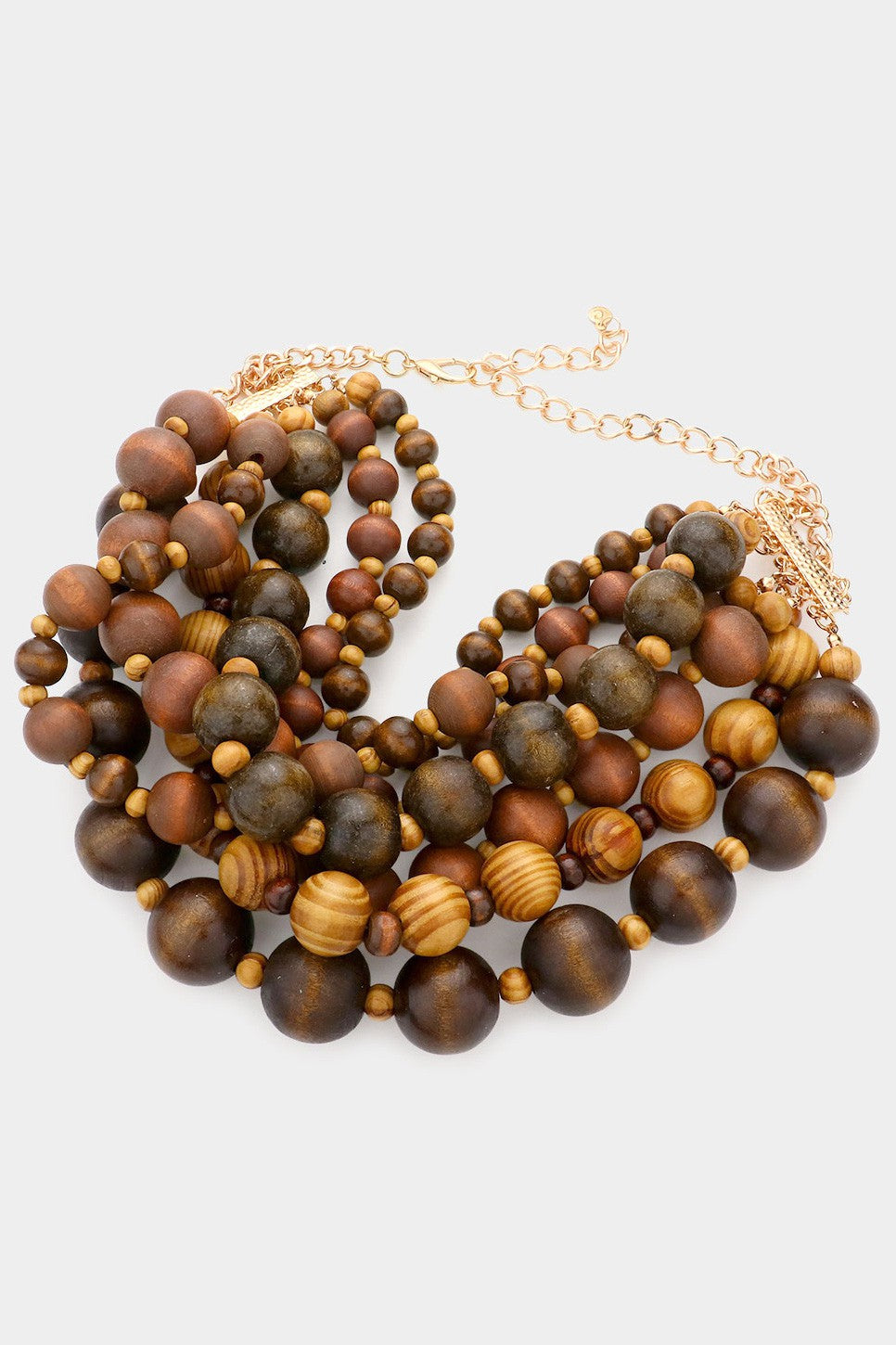 Chunky Multi Strand Lucite Beaded Necklace - SASHAY COUTURE BOUTIQUE Apparel & Accessories