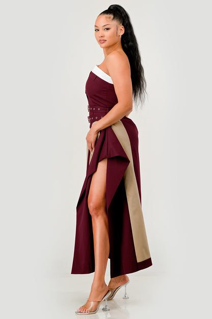 The Bordeaux Contrast Maxi