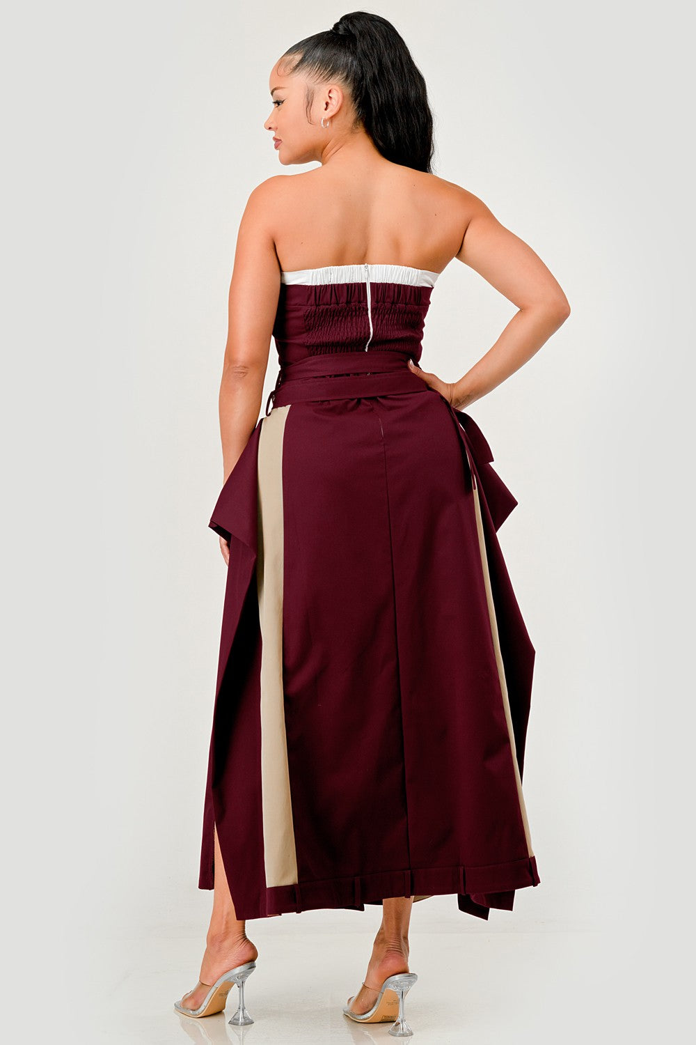 The Bordeaux Contrast Maxi