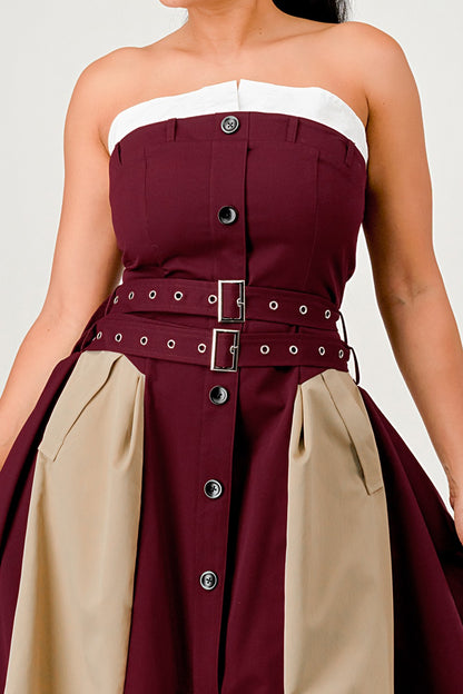 The Bordeaux Contrast Maxi