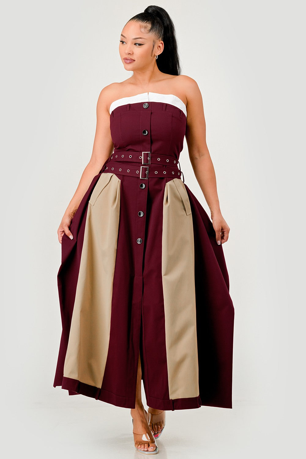 The Bordeaux Contrast Maxi