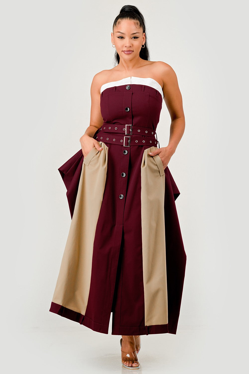 The Bordeaux Contrast Maxi