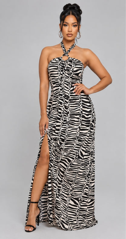 Zebra Print Maxi