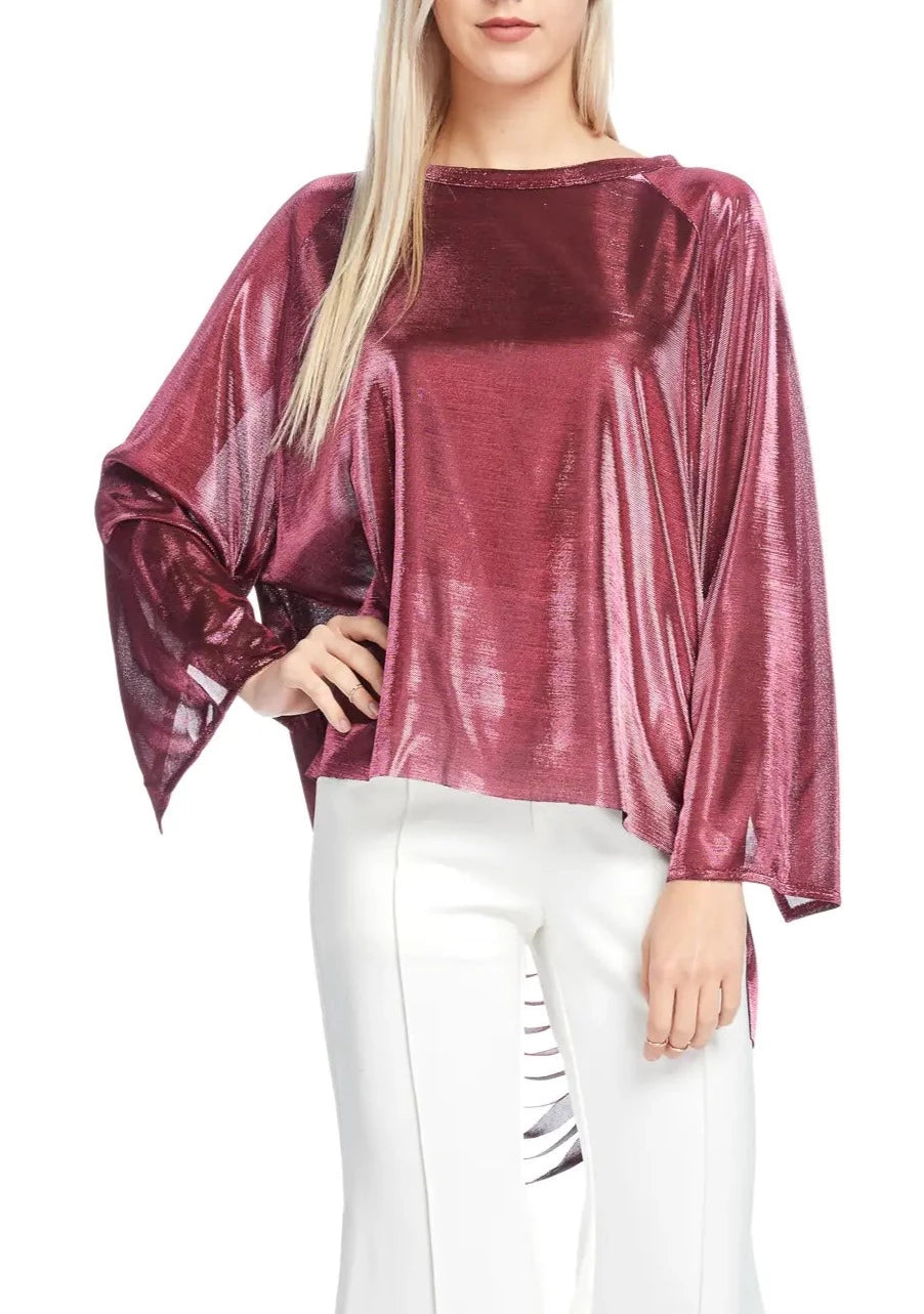 Back Sliced Urban Blouse - SASHAY COUTURE BOUTIQUE Tops