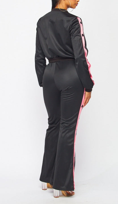 Flare Leg Track/Jogger Set - SASHAY COUTURE BOUTIQUE Two Piece