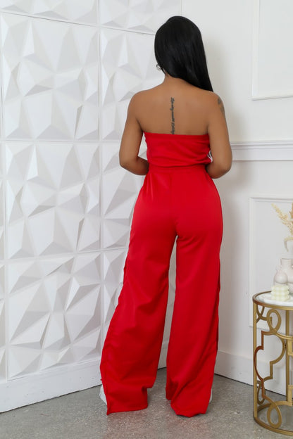 Sleeveless Track Jumpsuit