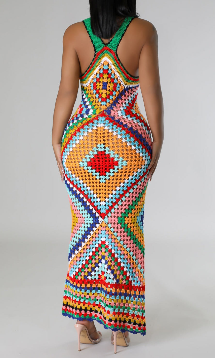 Crochet Cover-Up Dress - SASHAY COUTURE BOUTIQUE Dresses