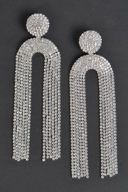 Diamond Dangle Earrings - SASHAY COUTURE BOUTIQUE