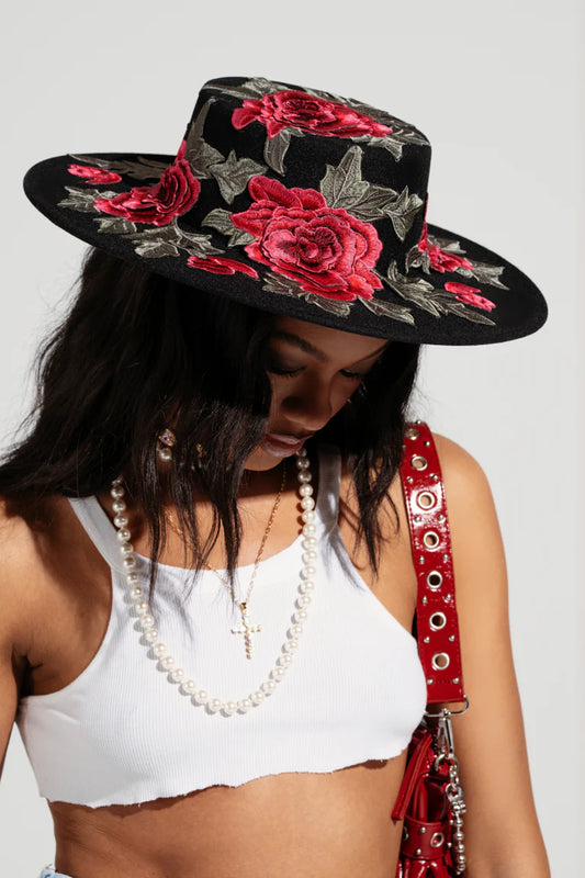 Aliyah Floral Brim Hat