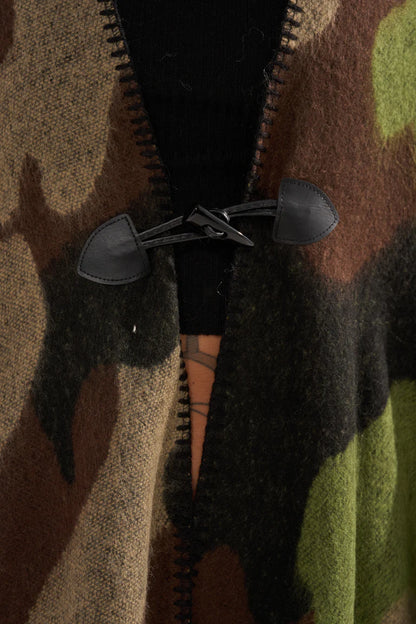 Jazzy Camo Maxi Poncho