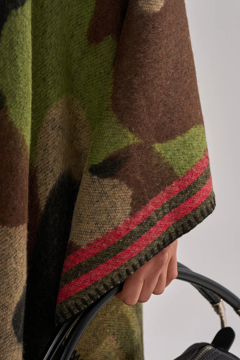 Jazzy Camo Maxi Poncho