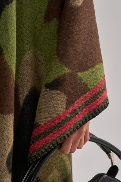 Jazzy Camo Maxi Poncho
