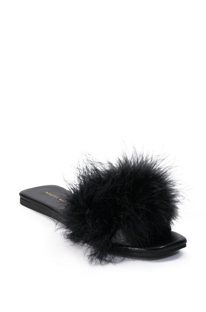 Flirty Fluffy Slip On - SASHAY COUTURE BOUTIQUE