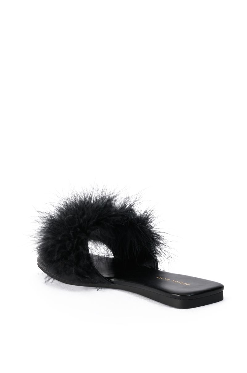 Flirty Fluffy Slip On - SASHAY COUTURE BOUTIQUE