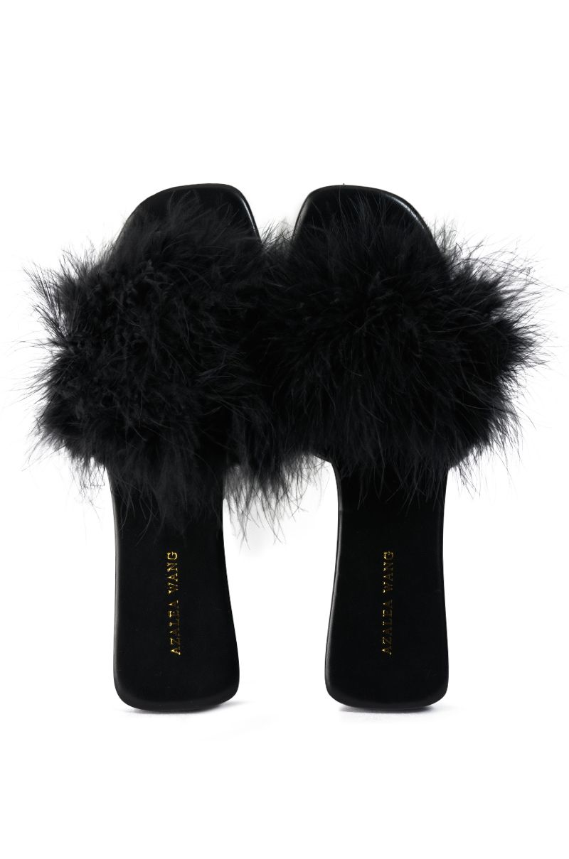 Flirty Fluffy Slip On - SASHAY COUTURE BOUTIQUE