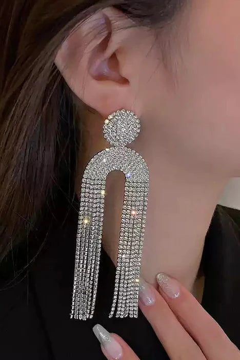 Diamond Dangle Earrings - SASHAY COUTURE BOUTIQUE