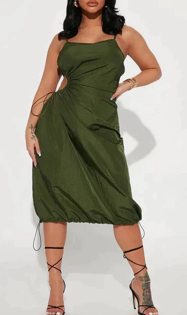 Cargo Midi Dress - SASHAY COUTURE BOUTIQUE Dresses