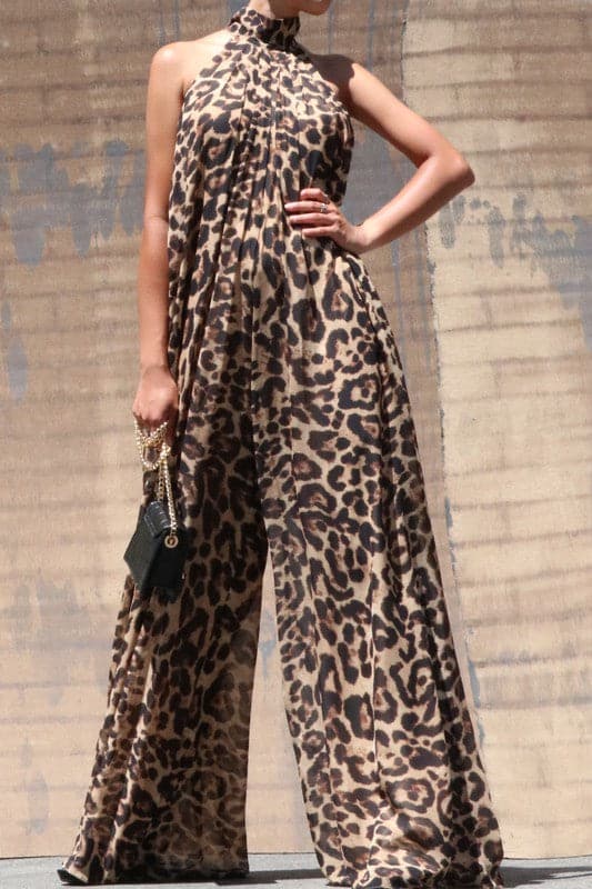 High Neck Sleeveless Jumpsuit - SASHAY COUTURE BOUTIQUE Jumpsuits & Rompers