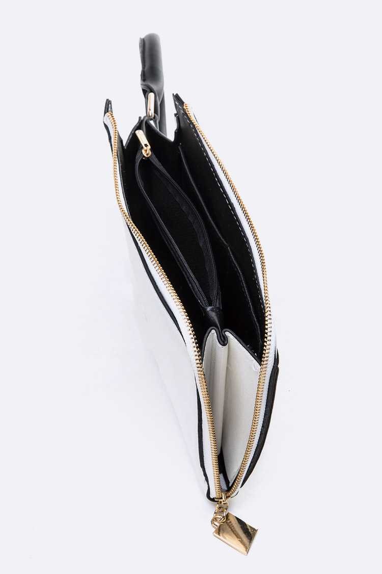 Ebony Iconic Convertible Clutch Wallet - SASHAY COUTURE BOUTIQUE