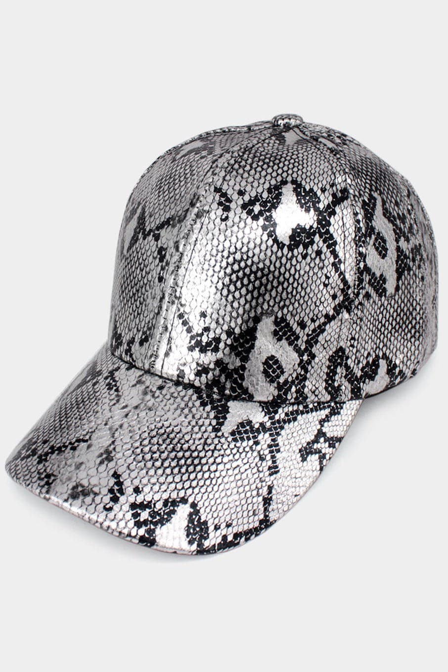 Snake Skin Patterned Baseball Cap - SASHAY COUTURE BOUTIQUE