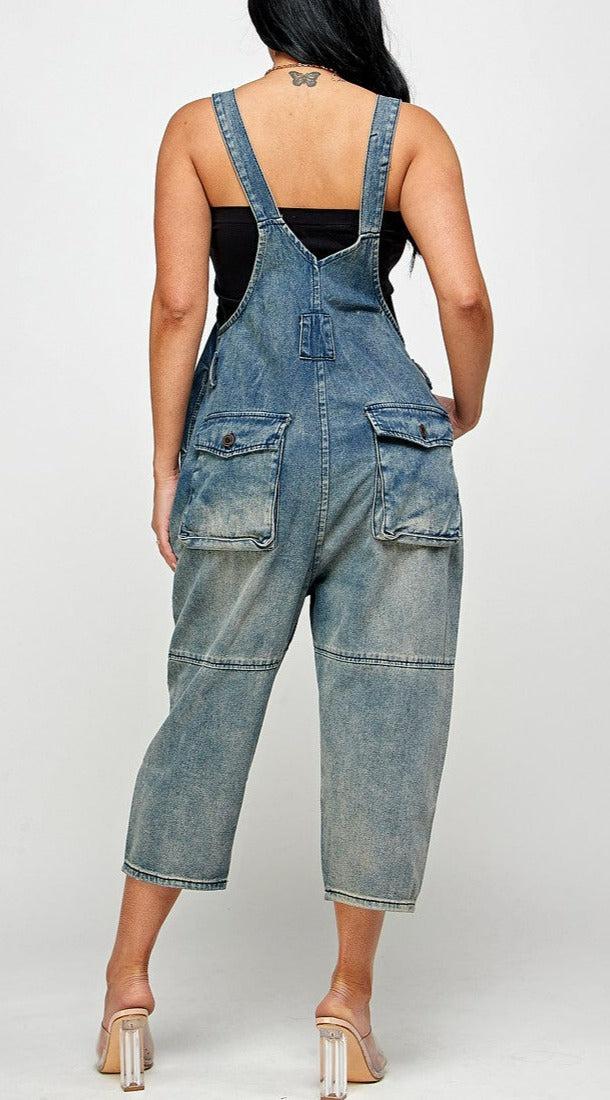 Denim Overalls - SASHAY COUTURE BOUTIQUE Jumpsuits & Rompers