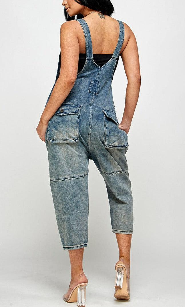 Denim Overalls - SASHAY COUTURE BOUTIQUE Jumpsuits & Rompers