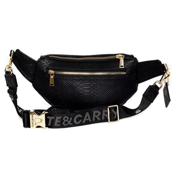 Apollo 1 Black Fanny Pack - SASHAY COUTURE BOUTIQUE Apparel & Accessories