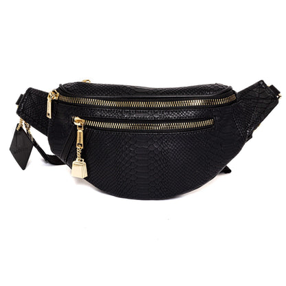 Apollo 1 Black Fanny Pack - SASHAY COUTURE BOUTIQUE Apparel & Accessories