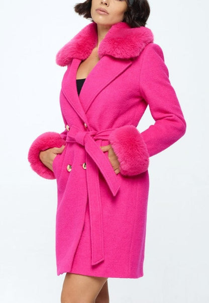 Vegan Wool Coat - SASHAY COUTURE BOUTIQUE Outerwear