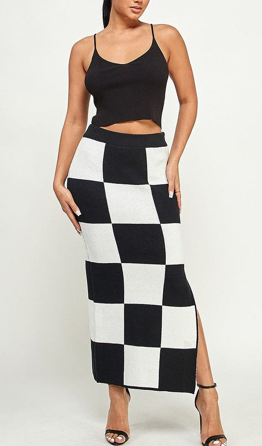 Color Block Skirt/Midi Dress - SASHAY COUTURE BOUTIQUE Bottoms