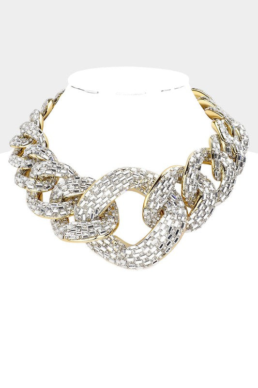 Bling Chain Link Necklace - SASHAY COUTURE BOUTIQUE