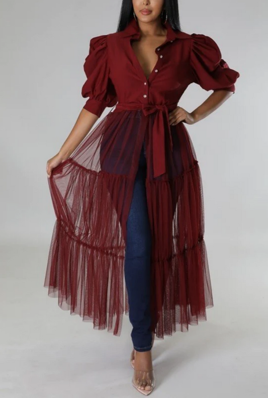 Fancy Top w/ Tulle Bottom - SASHAY COUTURE BOUTIQUE Tops