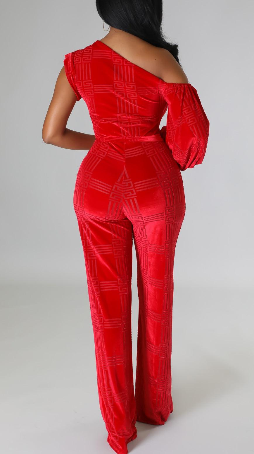 Foxy One Shoulder Jumpsuit - SASHAY COUTURE BOUTIQUE Jumpsuits & Rompers