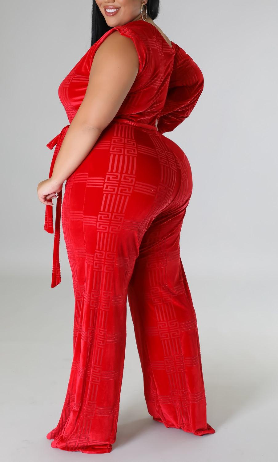 Foxy One Shoulder Jumpsuit (Curvy) - SASHAY COUTURE BOUTIQUE Jumpsuits & Rompers