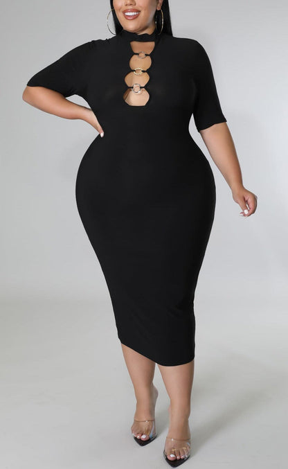 Body Forming Midi (Curvy) - SASHAY COUTURE BOUTIQUE Curvy Dresses