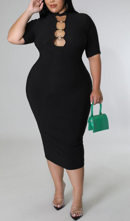 Body Forming Midi (Curvy) - SASHAY COUTURE BOUTIQUE Curvy Dresses