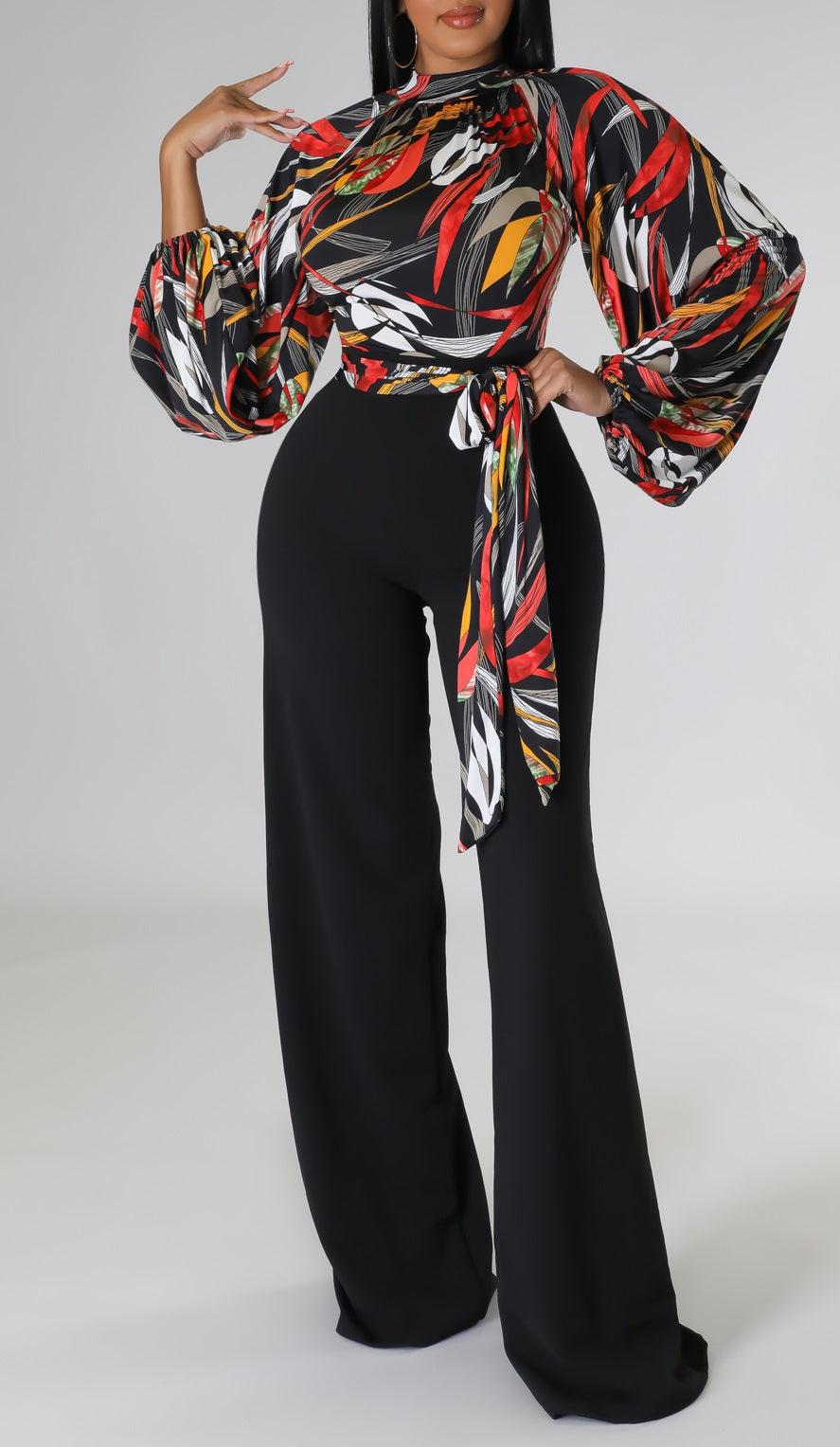 Multi-Color Jumpsuit - SASHAY COUTURE BOUTIQUE Jumpsuits & Rompers