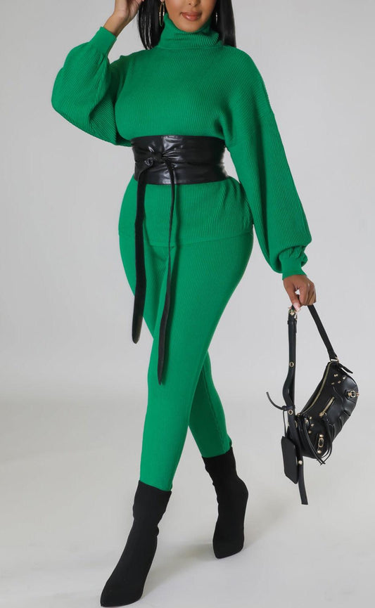 Ribbed Legging Set - SASHAY COUTURE BOUTIQUE Two Piece