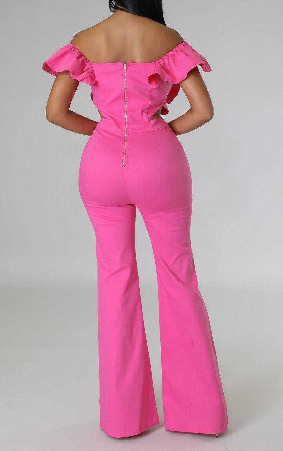 Ruffle Detail Jumpsuit - SASHAY COUTURE BOUTIQUE Jumpsuits & Rompers