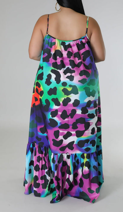 Exotic Maxi Dress (Curvy) - SASHAY COUTURE BOUTIQUE Curvy Dresses