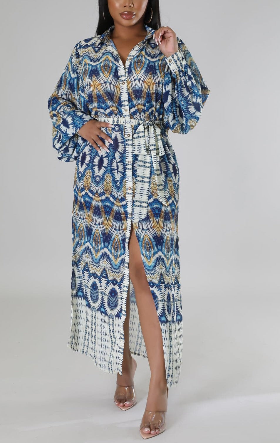 Midi Shirt Dress - SASHAY COUTURE BOUTIQUE Dresses