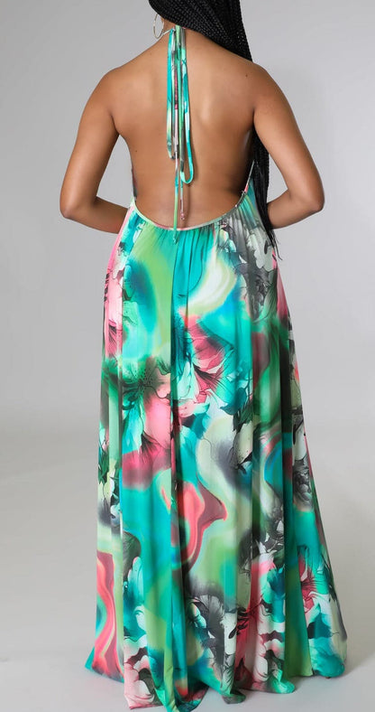 Sashay Vibes Low Back Maxi - SASHAY COUTURE BOUTIQUE Dresses