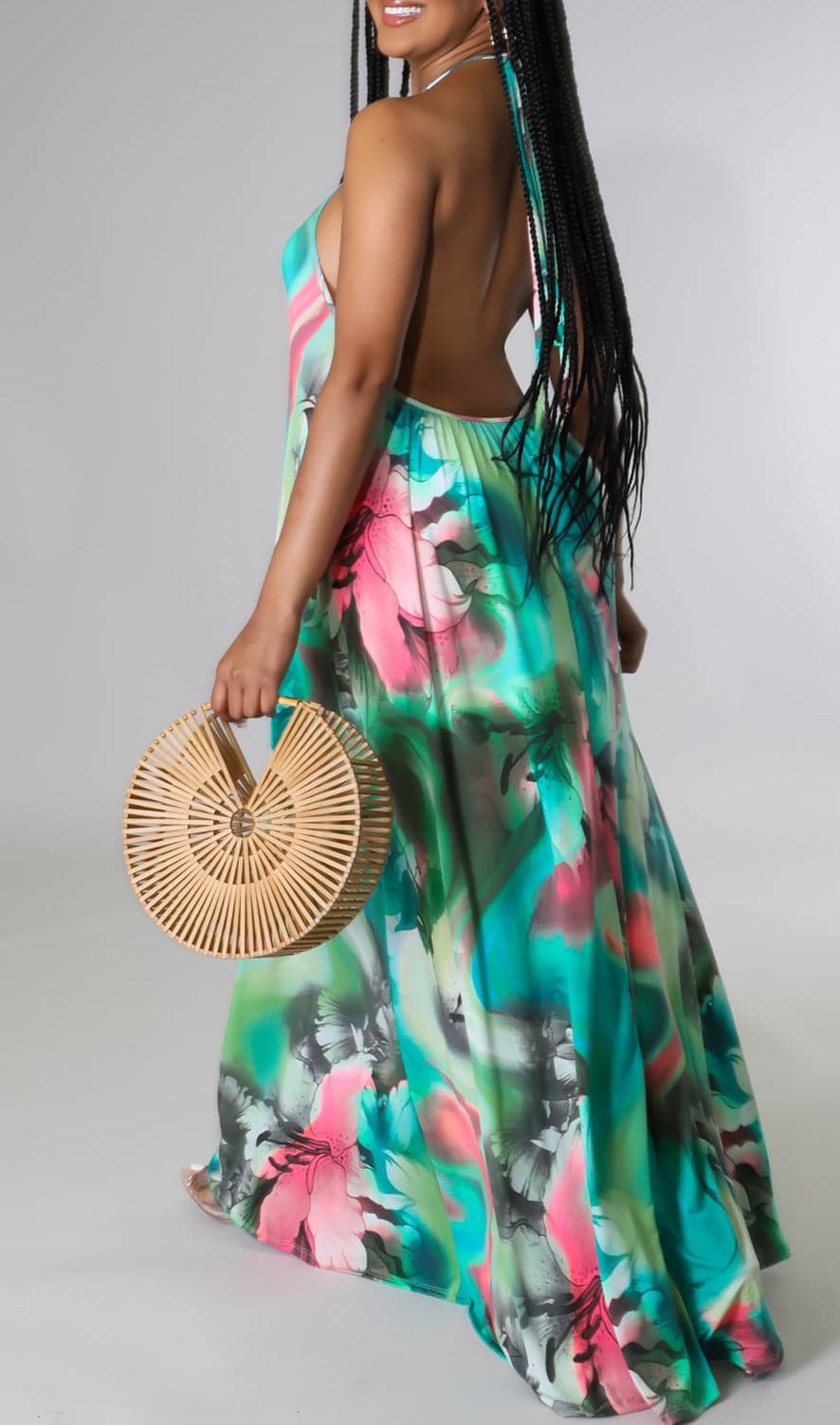 Sashay Vibes Low Back Maxi - SASHAY COUTURE BOUTIQUE Dresses