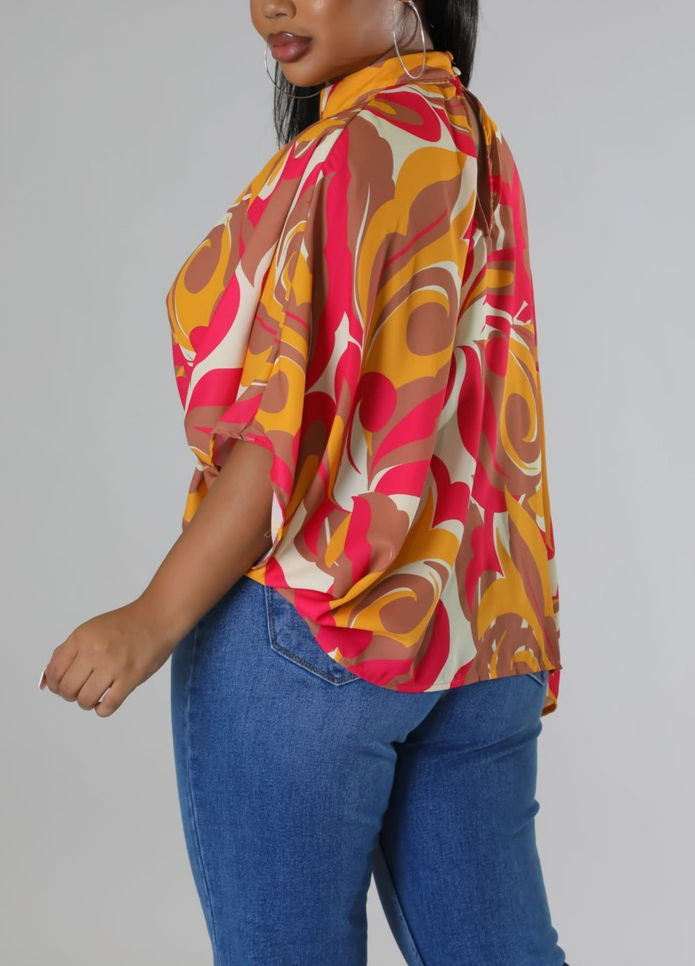 Chic Multi-color Blouse - SASHAY COUTURE BOUTIQUE Tops