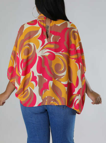 Chic Multi-color Blouse - SASHAY COUTURE BOUTIQUE Tops