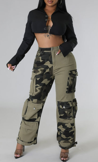 Split Decision Camo Pants - SASHAY COUTURE BOUTIQUE