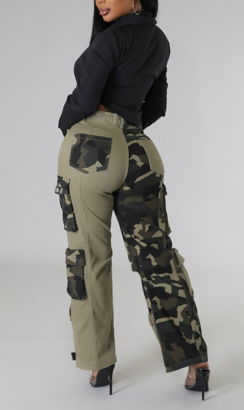 Split Decision Camo Pants - SASHAY COUTURE BOUTIQUE