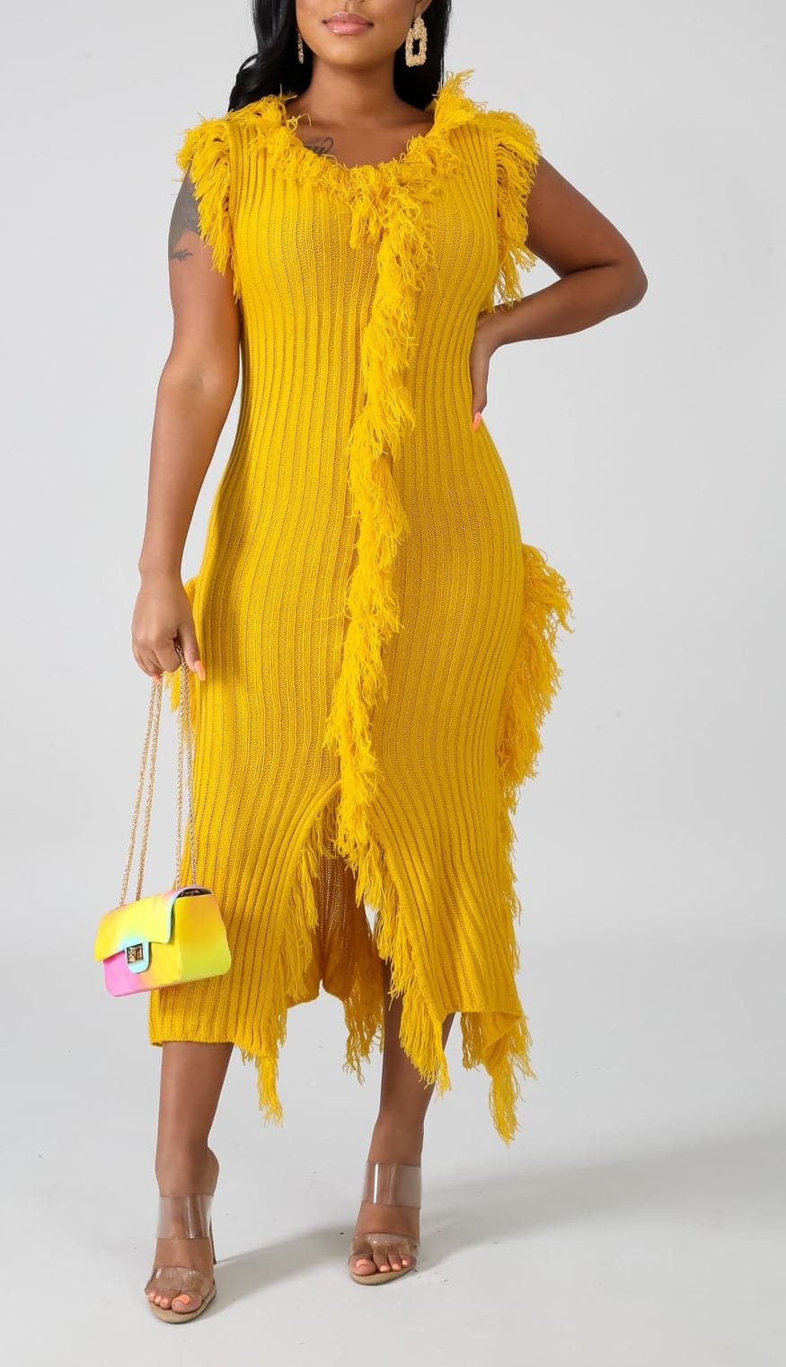 Knit Midi Dress - SASHAY COUTURE BOUTIQUE Dresses