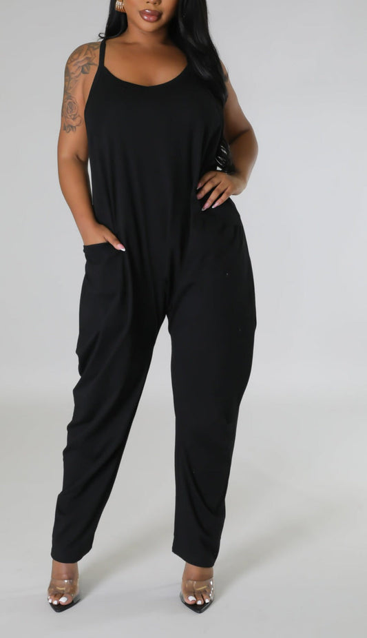 Oversized Casual Jumpsuit - SASHAY COUTURE BOUTIQUE Jumpsuits & Rompers